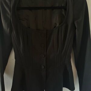 Alberta Ferretti Corset Peplum Jacket